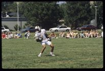 Men's Lacrosse player during game